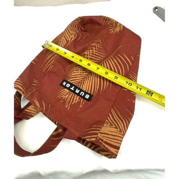 Burton Tote Bag Tropical Print Blue Lining Travel Vacation Casual - Picture 9 of 9